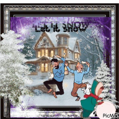 LET IT SNOW - GIF animado gratis