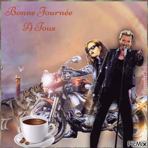 Concours : Johnny vous offre le café - Darmowy animowany GIF