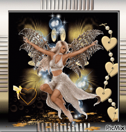 femme papillon - GIF animé gratuit