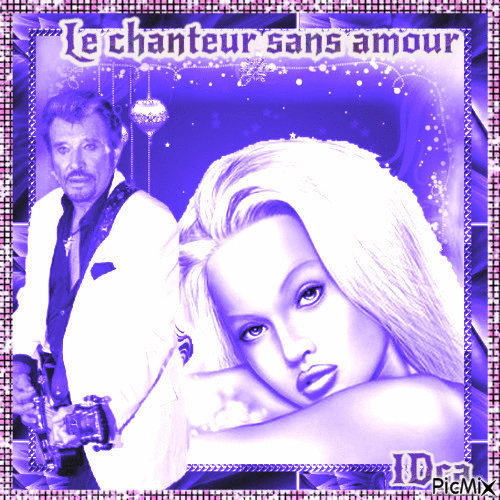Le chanteur sans amour - Бесплатный анимированный гифка