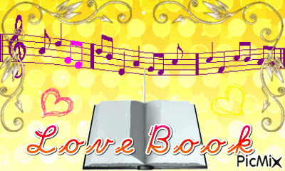 Love Book - Бесплатный анимированный гифка