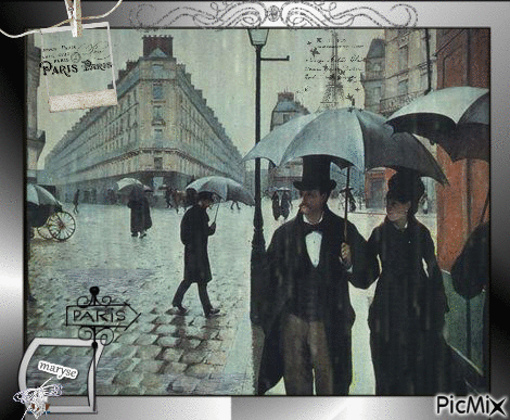 RAIN IN PARIS - Animovaný GIF zadarmo