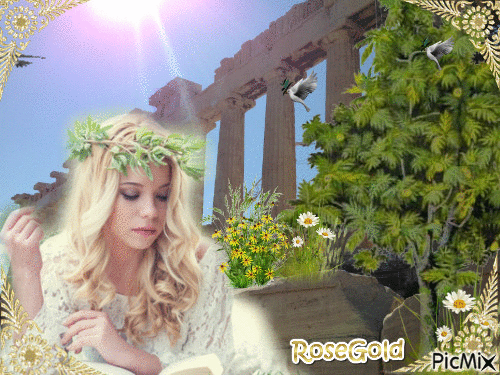 La déesse Aphrodite - Безплатен анимиран GIF