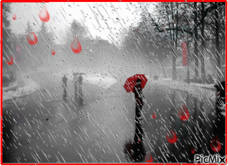 pioggia - Darmowy animowany GIF