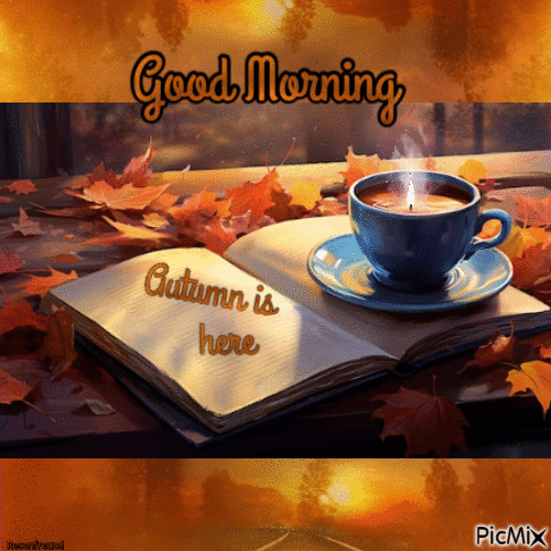 Good Morning-----Autumn - Nemokamas animacinis gif