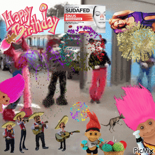 happy birthday suda - Gratis animerad GIF