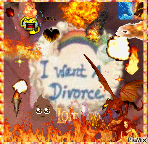 i want a divorce - Free animated GIF