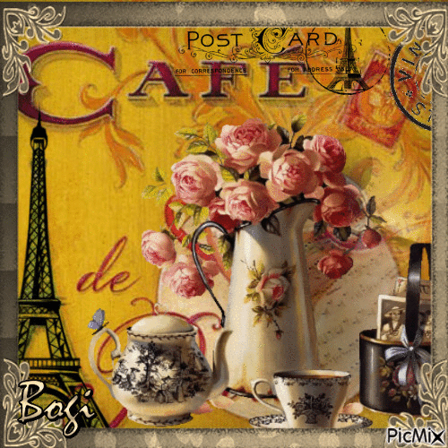 Cafe de Paris... - Бесплатни анимирани ГИФ