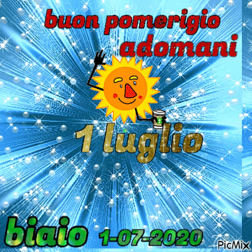 buon  pomerigio - Bezmaksas animēts GIF