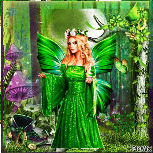 Green Fairy - Gratis animerad GIF
