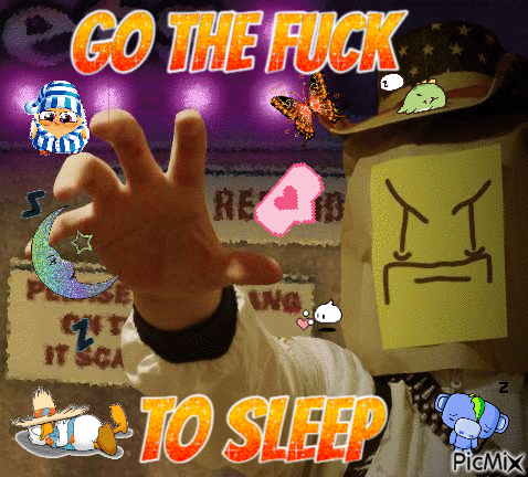 NORM GO THE FUCK TO SLEEP - 免费动画 GIF
