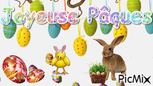 Joyeuses Pâques - GIF animasi gratis