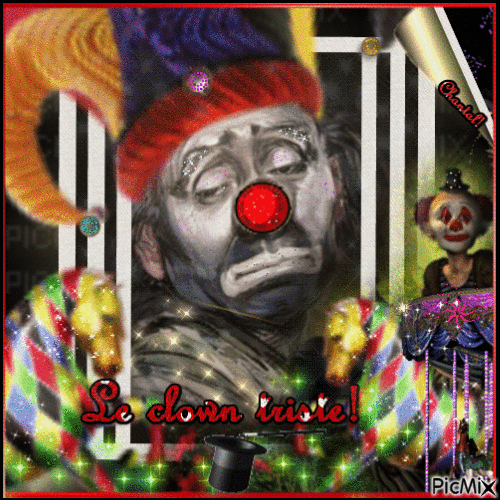 Un clown, ça pleure aussi ! - GIF animado gratis