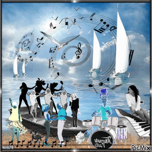 danse sur le lac - Ingyenes animált GIF