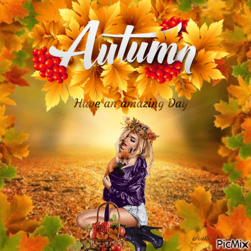 Autumn day - Animovaný GIF zadarmo