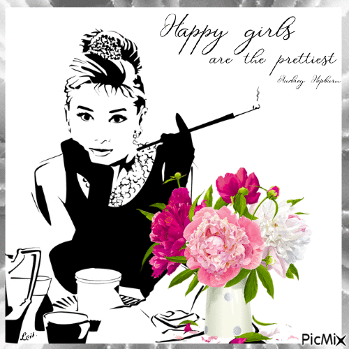 Happy girls are the prettiest... - Free animated GIF