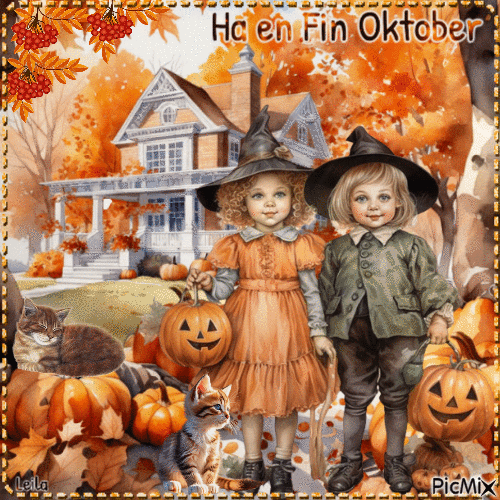Have a Nice October. Autumn - Free animated GIF