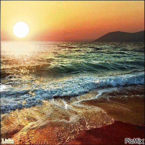 Sea shore - Ilmainen animoitu GIF