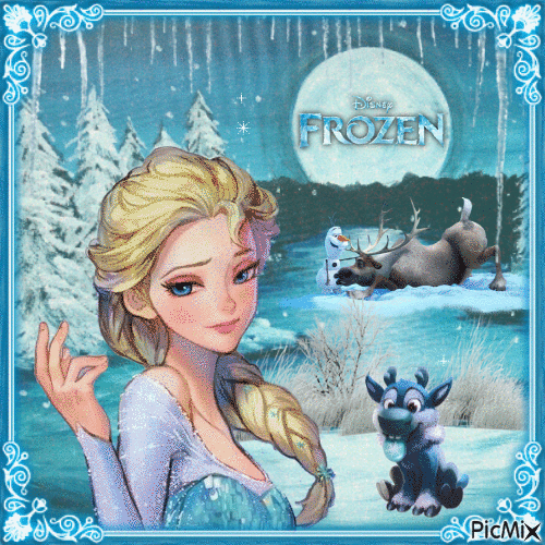 Die Eiskönigin-Frozen - Animovaný GIF zadarmo