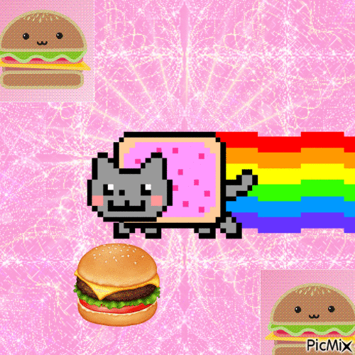 Meme hamburger - GIF animé gratuit