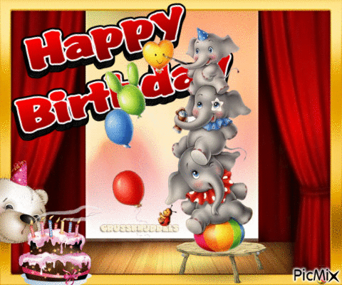 Happy Birthday - GIF animasi gratis