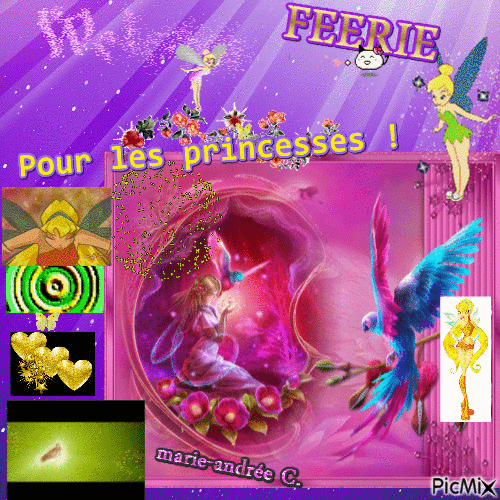 fées § monde féérie - couleurs - magie . Welcome - Pour les princesses - Ücretsiz animasyonlu GIF