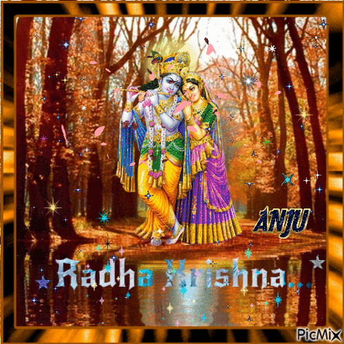 Radha Krishna ! - Gratis animerad GIF