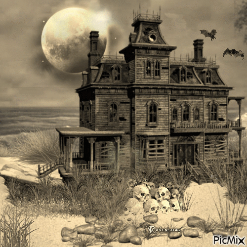 Haunted Halloween - Безплатен анимиран GIF
