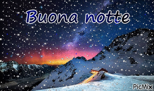 Buona notte - Darmowy animowany GIF