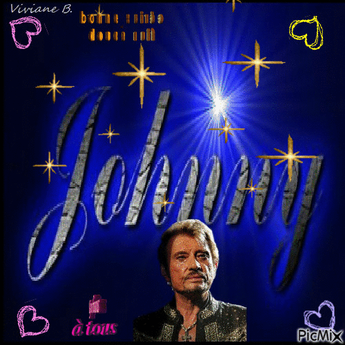 Johnny Hallyday - Gratis geanimeerde GIF
