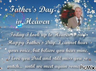 Father's Day in Heaven - GIF animado gratis