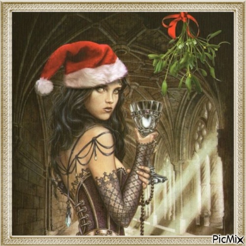 Femme gothique pour Noël - δωρεάν png