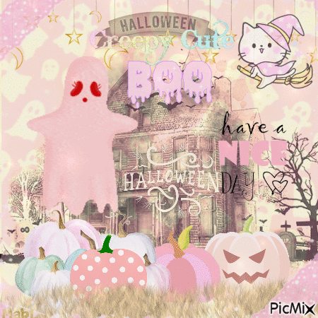 Cute Halloween - GIF animé gratuit