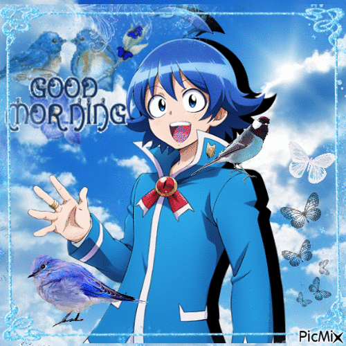 Iruma kun good morning - GIF animado gratis