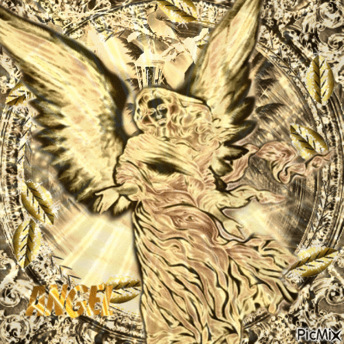 Goldener Engel - Gratis animerad GIF