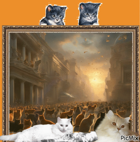 Concours : Des chats envahissent un pays - GIF animé gratuit