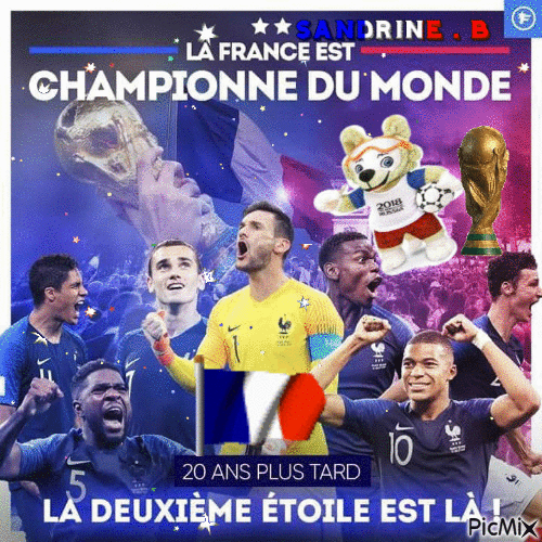 coupe du monde 2018 - Бесплатный анимированный гифка