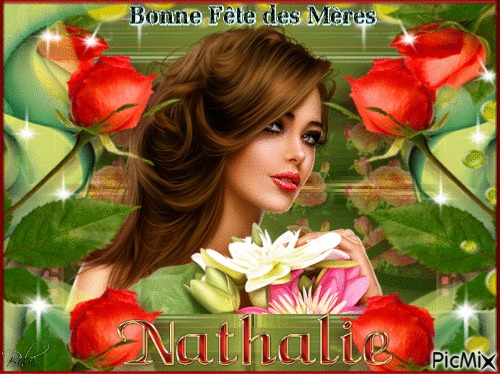 Bonne fête des mamans Nathalie - δωρεάν png