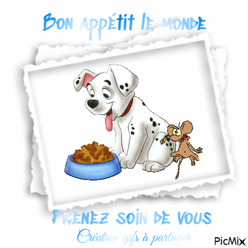 Bon appétit le monde - Animovaný GIF zadarmo
