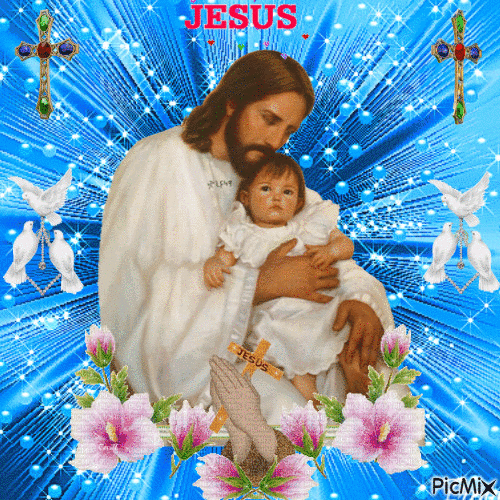 jesus nous aime tous - Animovaný GIF zadarmo
