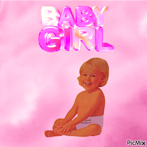 Baby girl - Ilmainen animoitu GIF