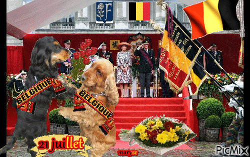 fete nationale belge - Бесплатный анимированный гифка