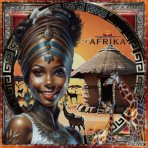 Die Schönheit Afrikas - GIF animado grátis