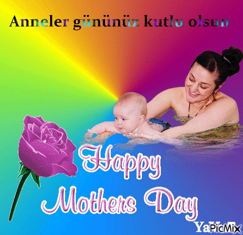 Anneler gününüz kutlu olsun - 無料のアニメーション GIF