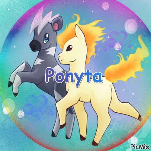 Ponyta - Безплатен анимиран GIF