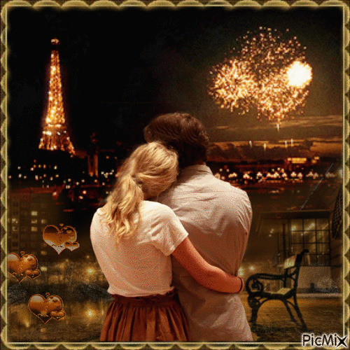 Noche en Paris... - Ilmainen animoitu GIF