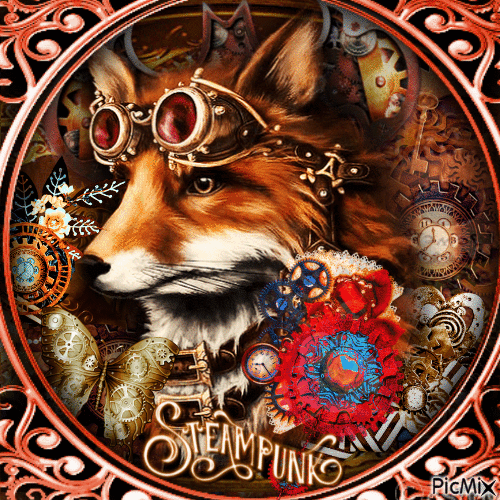 my doggie steampunk - Gratis geanimeerde GIF