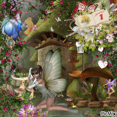 new year fairy - gratis png