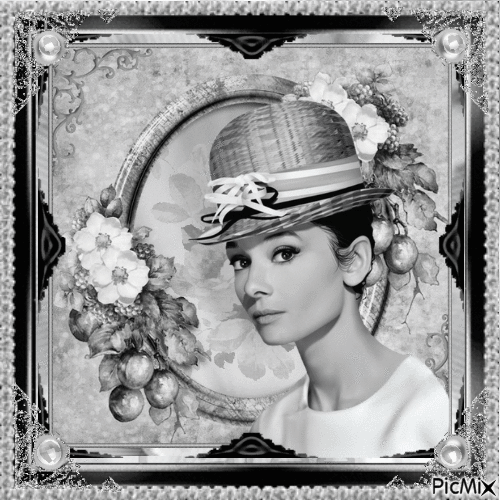 Audrey Hepburn, Actrice Britannique - Nemokamas animacinis gif
