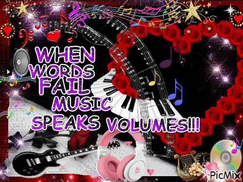 Music Speaks! - Бесплатни анимирани ГИФ